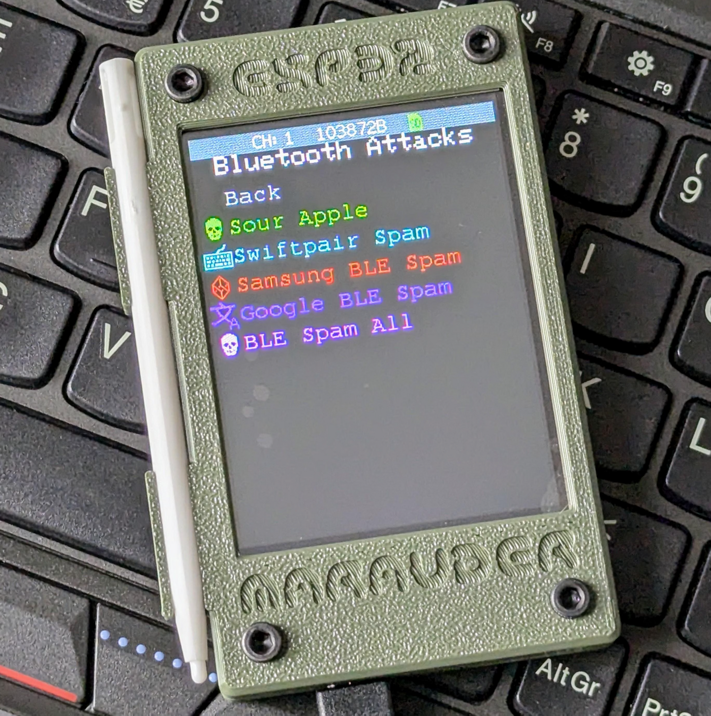 ESP32 Marauder Lite, Educational Portable Pen Testing Device