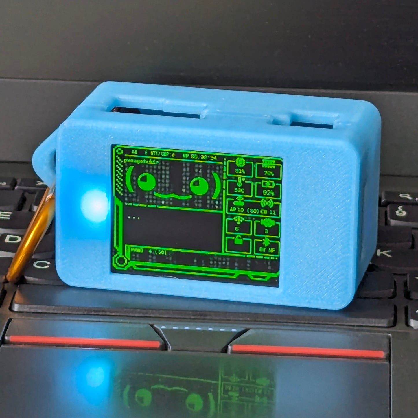 Cyber Pwnagotchi Fancygotchi with Battery