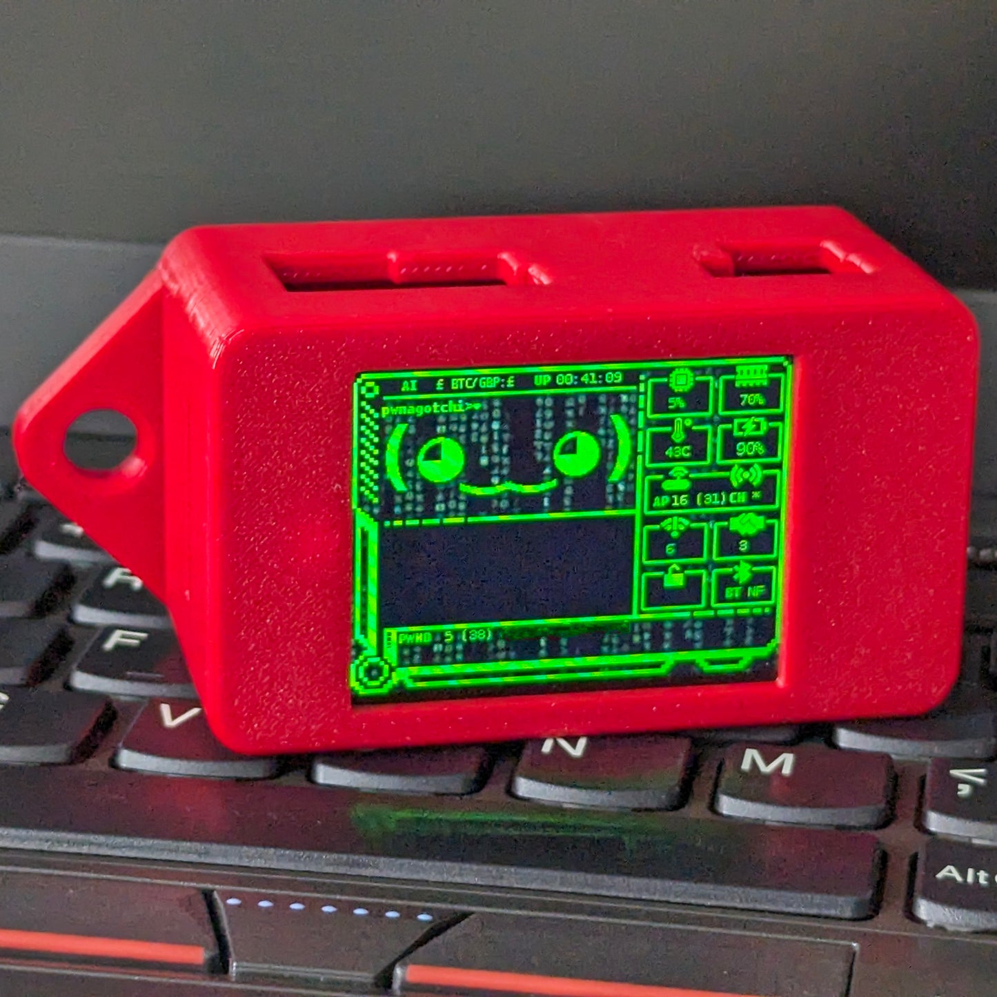 Cyber Pwnagotchi Fancygotchi with Battery