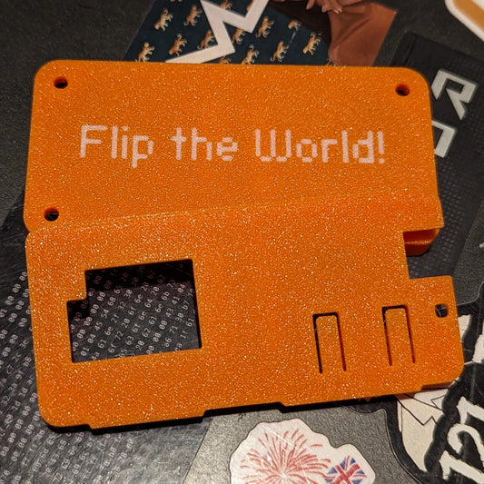 Flipper Zero WiFi Dev Board Case "Flip the World" Minimalist case with Pin Protector