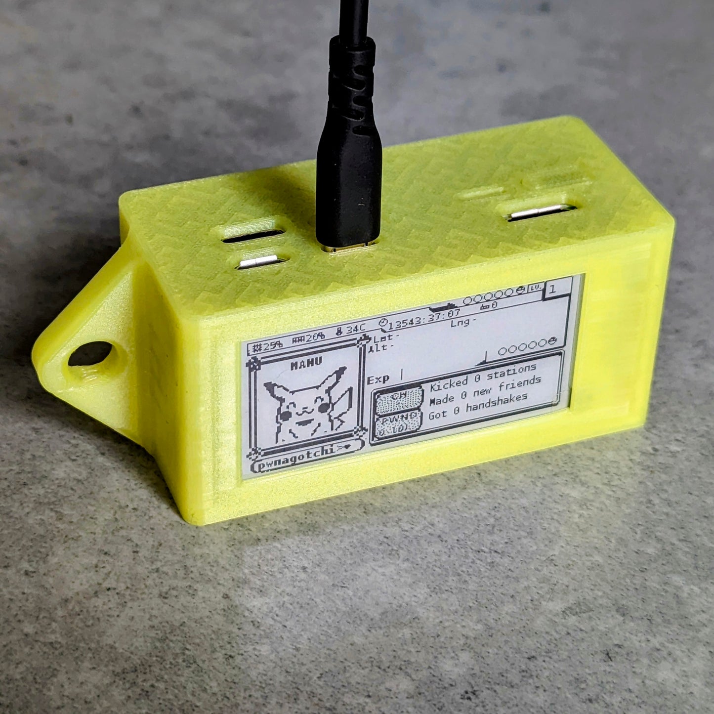 Pwnachu Pwnagotchi Fancygotchi with Battery