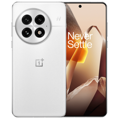 OnePlus smartphone showing front and back on a transparent background