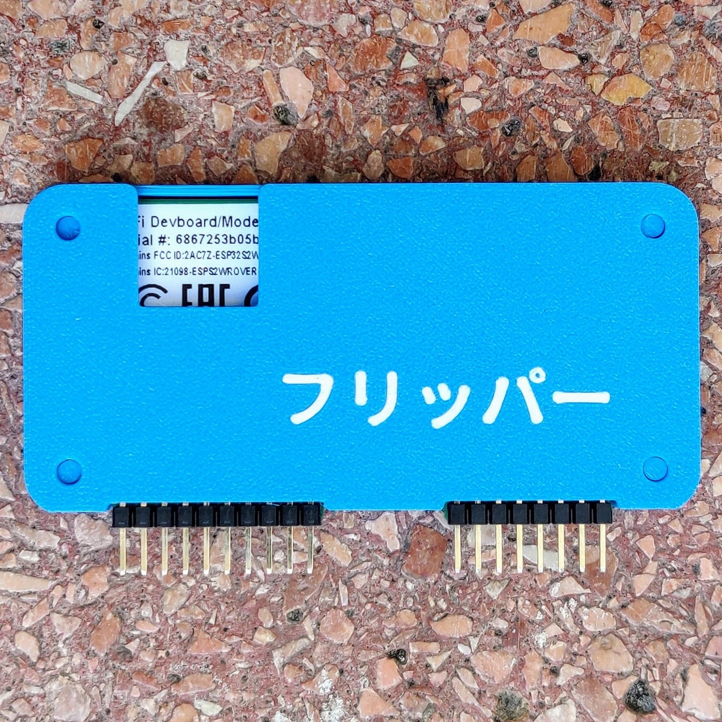 Flipper Zero WiFi DevBoard Case - Minimalist Kanji Design, Pin Protector