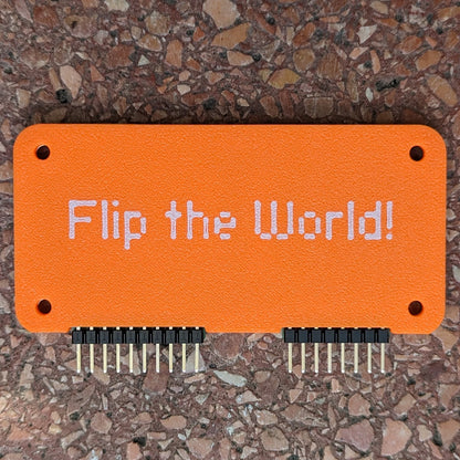 Flipper Zero WiFi Dev Board Case "Flip the World" Minimalist case with Pin Protector