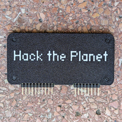Flipper Zero Wifi Dev Board Case: "Hack the Planet" Minimalist Design Case