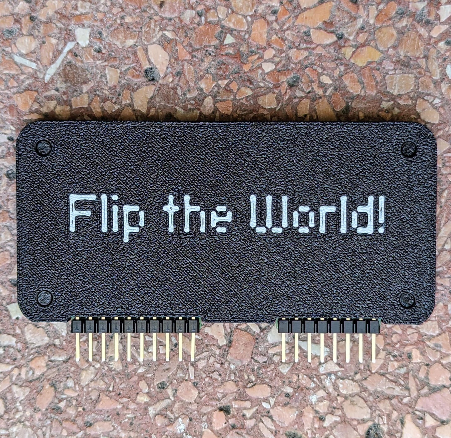 Flipper Zero WiFi Dev Board Case "Flip the World" Minimalist case with Pin Protector