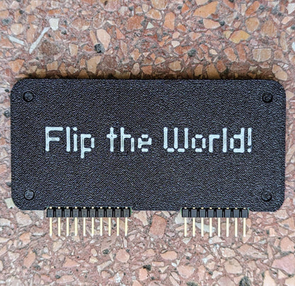Flipper Zero WiFi Dev Board Case "Flip the World" Minimalist case with Pin Protector