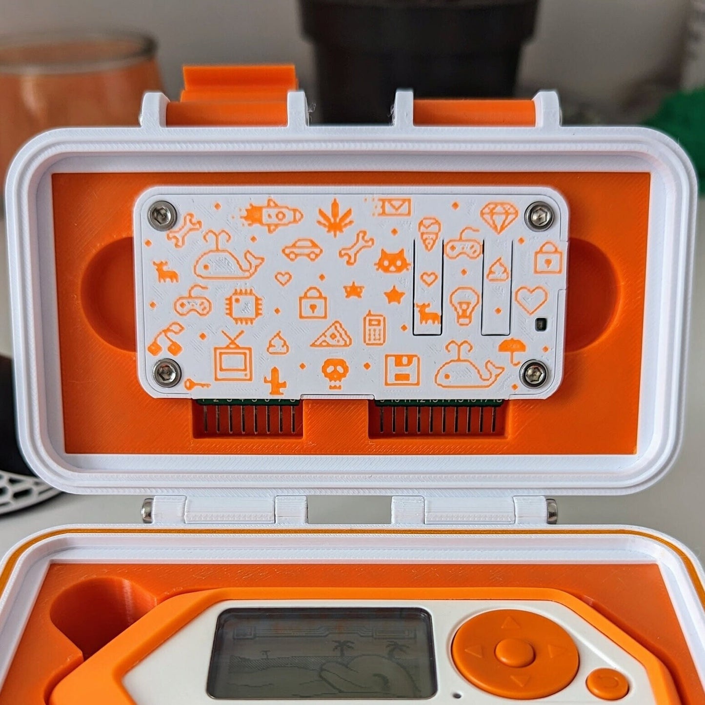 Flipper Zero Pixel Art Wifi Dev Board Case plus Pin Protector